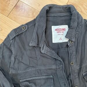 Gray Button Up Long Sleeve